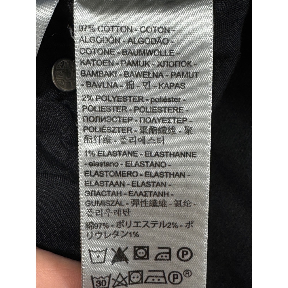 Levi's Womens Ribcage Straight Ankle Black Denim Jeans 26 Meas: 26x28.5 - Picture 7 of 9